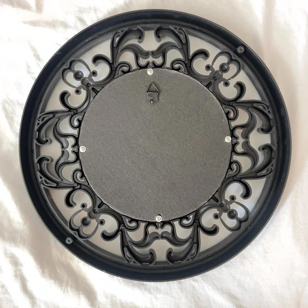 Set of 2 Vintage Silver Ornate Wall Mirrors 10